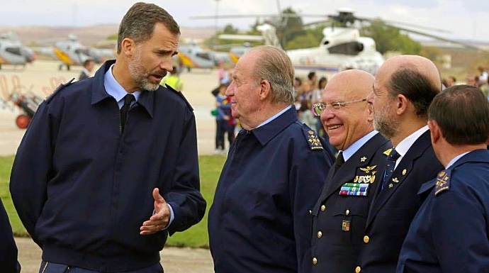 Los Reyes Felipe y Juan Carlos, en una imagen reciente.