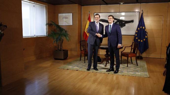 Rajoy y Rivera, en agosto de 2016