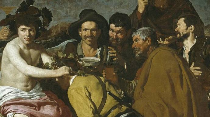 Detalle del Triunfo de Baco o Los Borrachos, Diego Velázquez