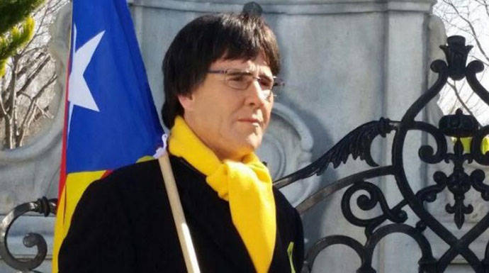 Joaquín Reyes caracterizado de Carles Puigdemont.