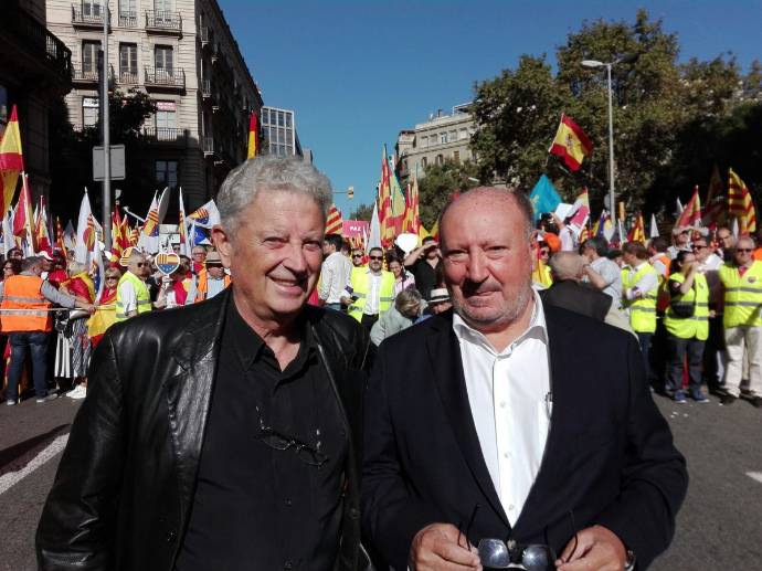 Fernando Mut y Mariano Gomà,  ex presidente de Societat Civil Catalana.