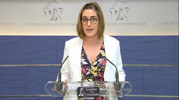 La diputada de Compromís, Marta Sorlí, en el Congreso de los Diputados