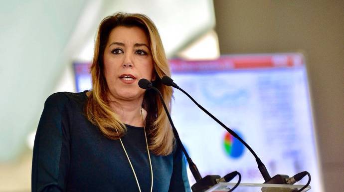 La presidenta de la Junta, Susana Díaz, este viernes en un acto en Jaén.