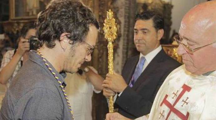 El alcalde de Cádiz, José María González 'Kichi', en un acto religioso.