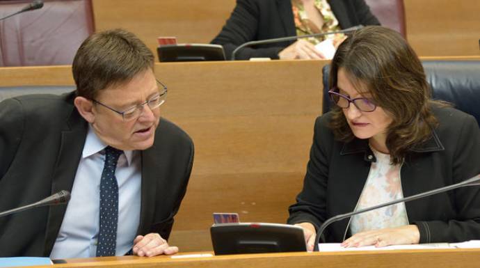 A Ximo Puig y Mónica Oltra les ha estallado la presunta financiación en B del PSPV.