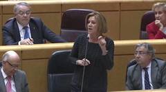 Cospedal da una lección a una senadora del PSOE por demagoga y ella no sabe dónde meterse