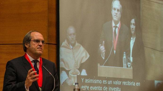 El portavoz del PSOE en la Asamblea de Madrid, Ángel Gabilondo, en su etapa como rector de la Autónoma de Madrid.