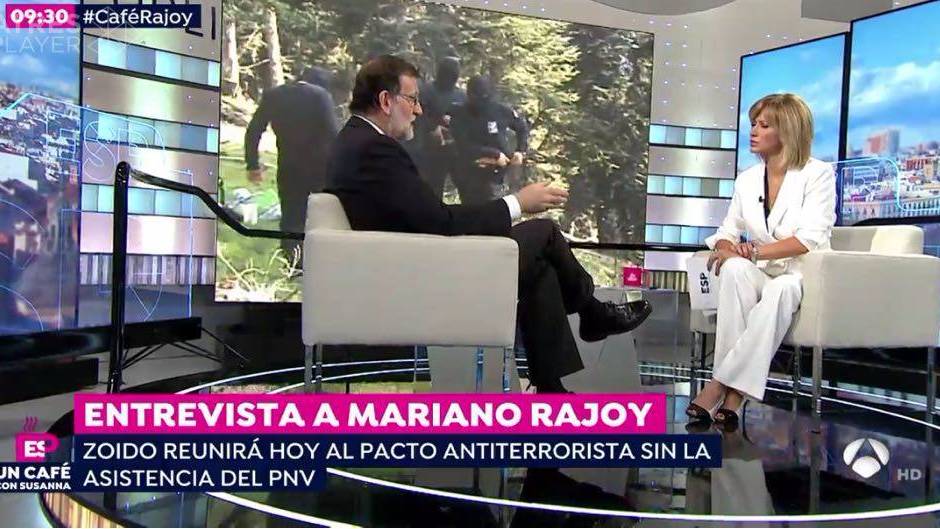 Mariano Rajoy ante Susanna Griso.