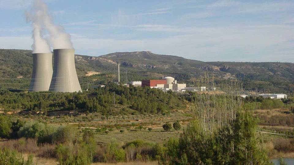 Aspecto de la central nuclear de Cofrentes, en Valencia