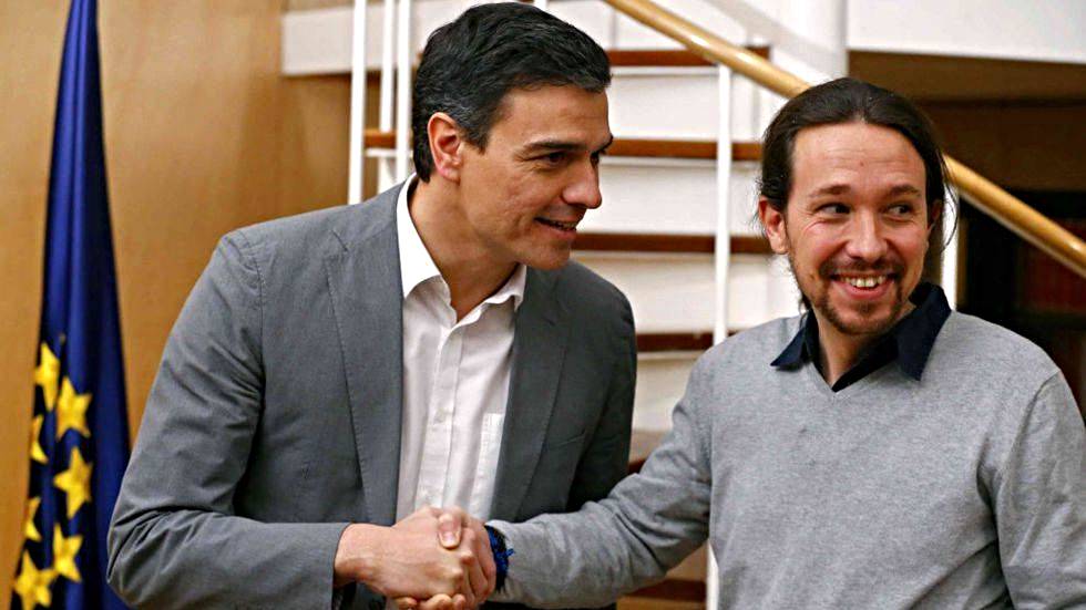 Pedro Sánchez y Pablo Iglesias, en una de sus últimas reuniones.