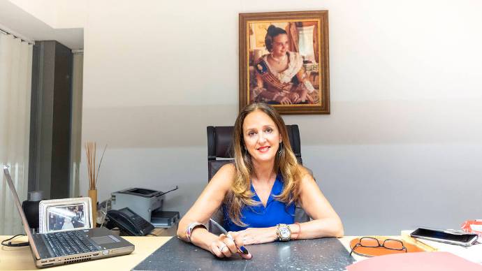 Laura Cano en su despacho. FOTO: Vicente Rupérez (Tamayo Fotografía)