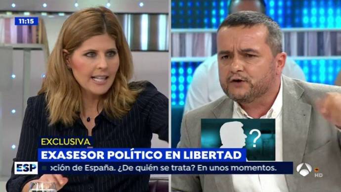 Bárbara Roy, en otro debate reciente en Antena 3 con Chema Crespo, director general de 'Público'