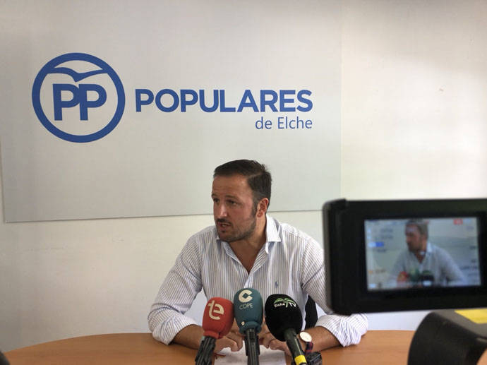 Pablo Ruz, presidente del PP de Elche.