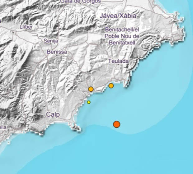 El epicentro del sismo se ha situado en Teulado.