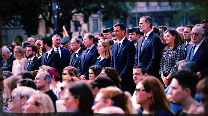 El Rey, en Barcelona el 17A junto a Sánchez y otras autoridades