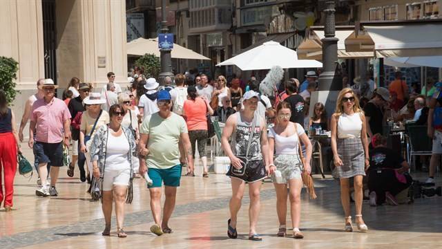 Turistas en el centro de Valencia