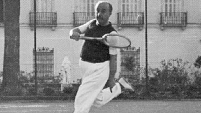 Franco, en su época de tenista antes de fichar por el Bayern
