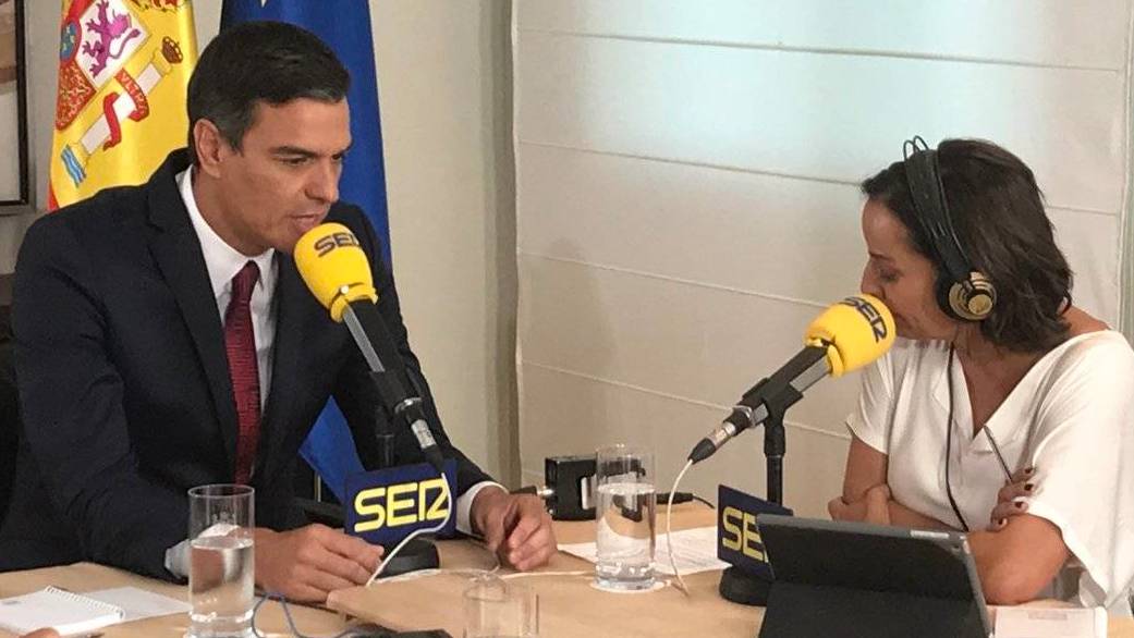 Pedro Sánchez en la SER, en su primera entrevista radiofónica desde su llegada a La Moncloa.