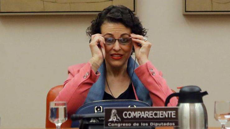 La ministra de Empleo, Magdalena Valerio, en el Congreso de los Diputados.