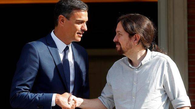 Pablo Iglesias, la pasada semana en su visita a La Moncloa.