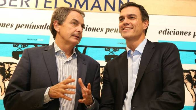 Sánchez, con Zapatero, a quien emula datos económicos en materia de confianza