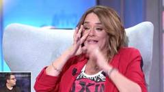 La presentadora Toñi Moreno se rompe en directo, muy tocada, y congela Telecinco