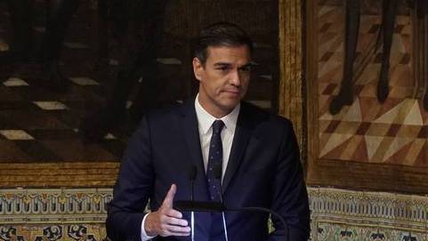 Pedro Sánchez en el Palau de la Generalitat
