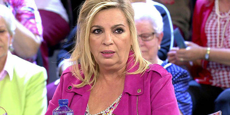 Carmen Borrego, en una de sus presencias en Telecinco.