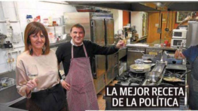 Mendia y Otegi, en la portada de 'El Diario Vasco'