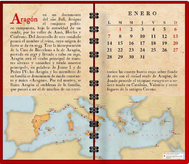 Calendario 2019 del Gobierno de Aragón