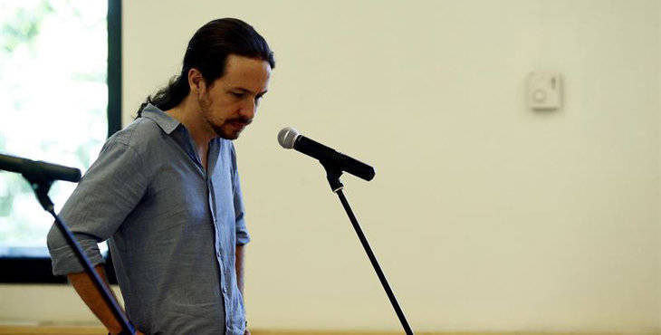Pablo Iglesias, ante su primer dilema en Podemos.