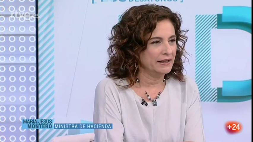 La ministra María Jesús Montero, en el programa 'Los Desayunos de TVE'