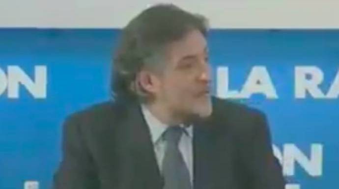 Pepu Hernández, en una intervención en La Razón en 2008.