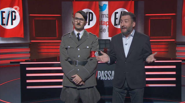 Telebasura en TV3: un falso Hitler haciendo de Casado pide la ejecución de Sánchez