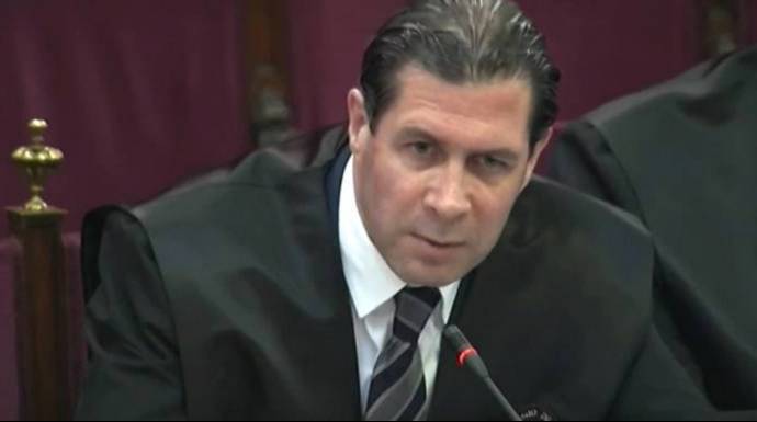 El abogado de Vox en el juicio del Supremo, Pedro Fernández.