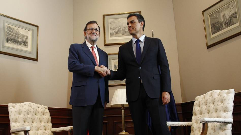 Rajoy y Sánchez, en agosto de 2016