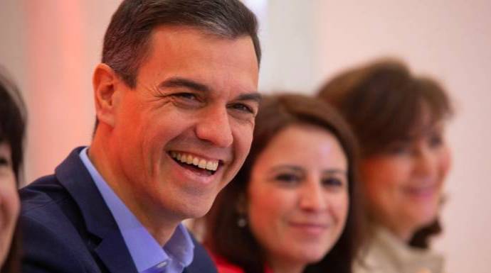 Sánchez, Lastra y Calvo, los tres pilares del "sanchismo" en el PSOE.