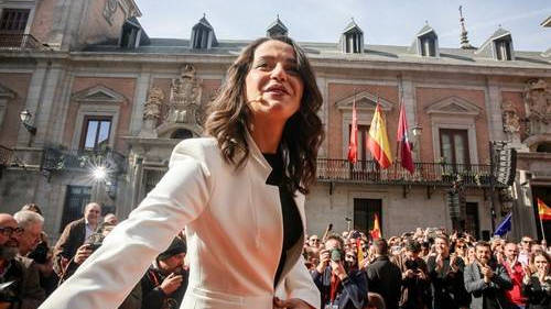 Arrimadas, esta pasada semana en Madrid cuando anunció su salto nacional