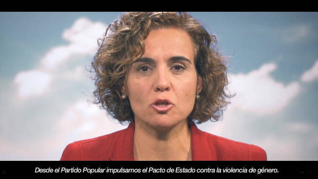La exministra y portavoz Dolors Montserrat es una de las participantes en el vídeo