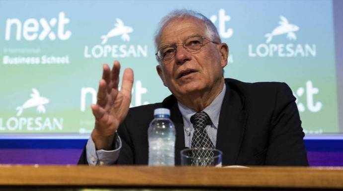Josep Borrell, el único miembro del gobierno de Sánchez que sigue dando la batalla en Europa a la propaganda del independentismo.