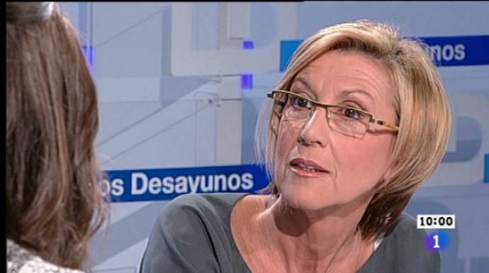 Rosa Díaz, en un programa de televisión.