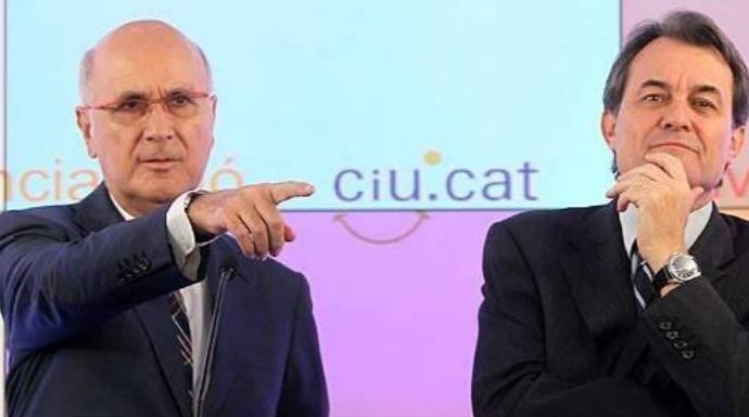 Duran Lleida, en un acto de CIU junto a Artur Mas.