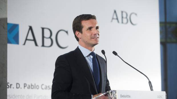 Pablo Casado durante su participación en el Foro ABC.