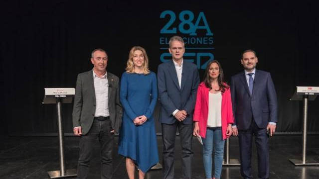 Los cabezas de lista al Congreso por Valencia de Compromís, Ciudadanos, Podemos, PP y PSPV-PSOE.