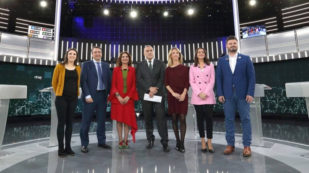Los seis candidatos, en TVE
