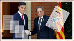 Sánchez oculta el documento con la agenda escrita del separatismo para apoyarle