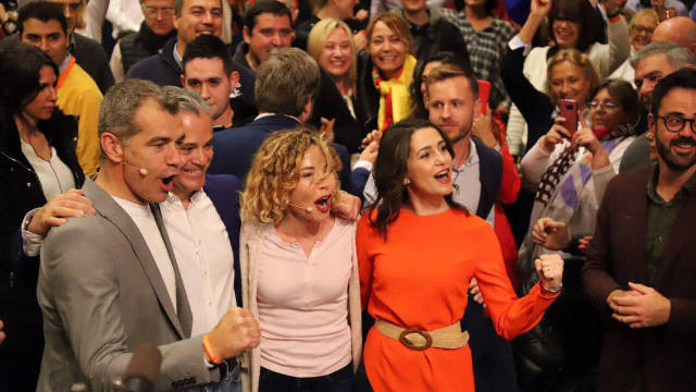 Arrimadas, en Alicante durante un mitin para las elecciones generales y autonómicas