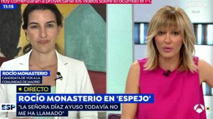 Rocío Monasterio y Susanna Griso, este martes en EP.