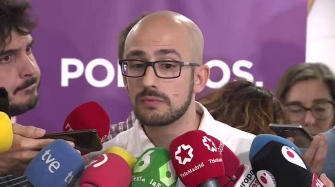 El portavoz de Podemos Andalucía, Pablo Pérez Ganfornina.