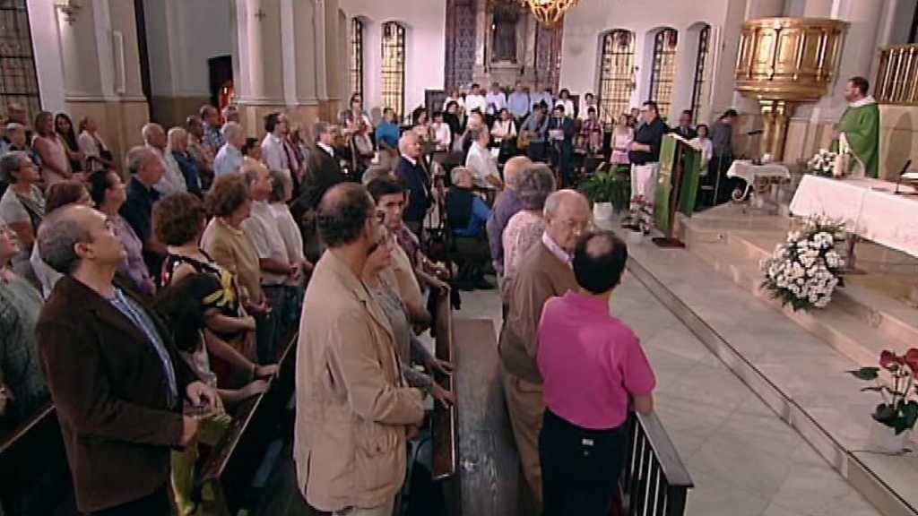 Emisión de una misa en TVE